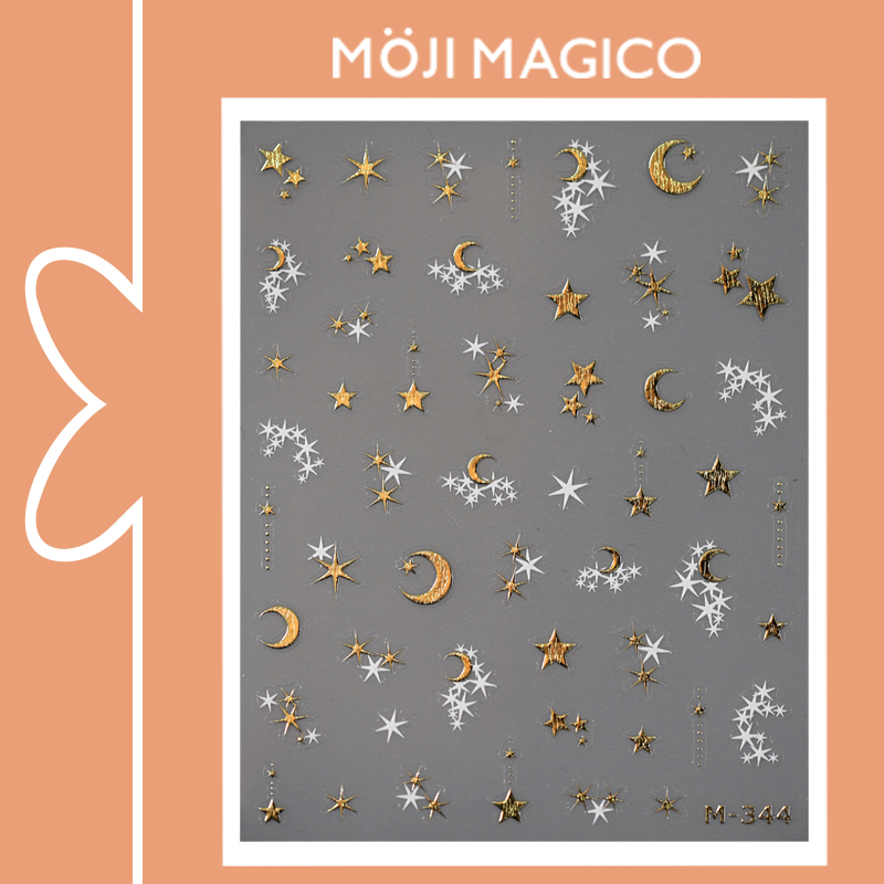 茉季中国美甲贴纸烫金烫银