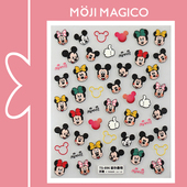 茉季 新工艺立体美甲贴纸防水指甲贴装 饰饰品可爱卡通755鼠你最萌