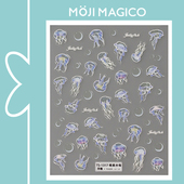 饰贴花饰品唯美水母TS 茉季 新工艺立体美甲贴纸防水指甲贴装 1317