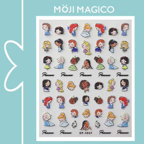 茉季中国美甲贴纸立体浮雕效果