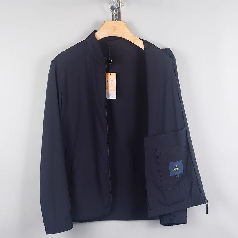 金利来男装 春季立领纯色商务夹克2025新款外套MJSH199B0108-95