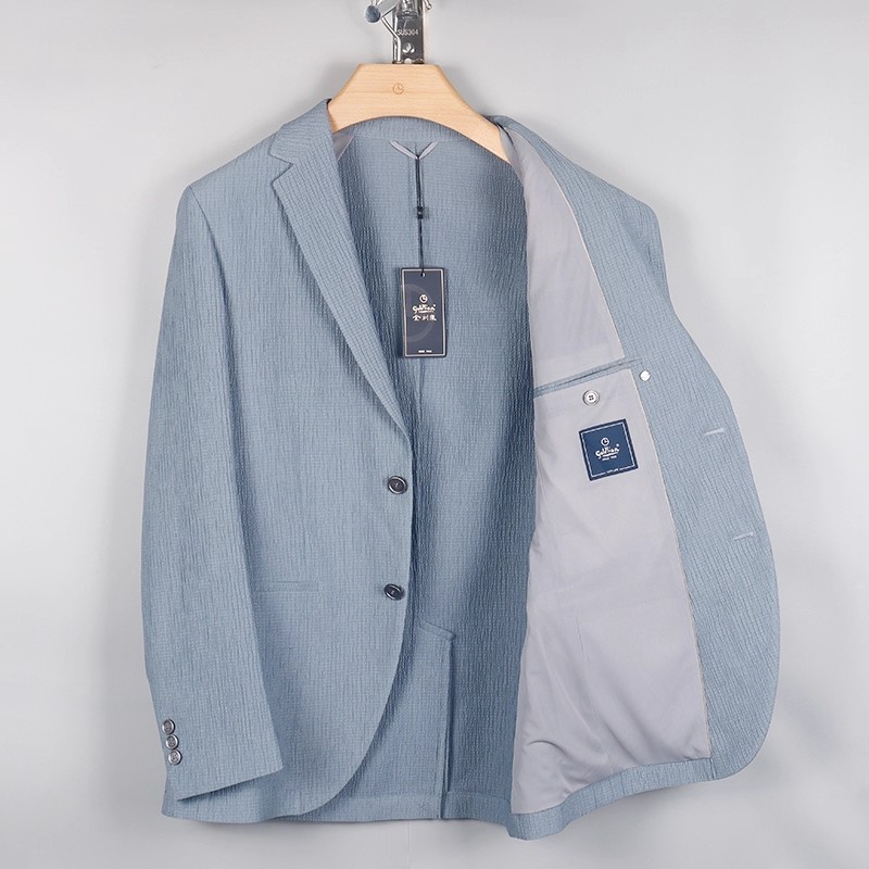 金利来男装 春季薄款修身时尚休闲单西服外套MZD23151409-15