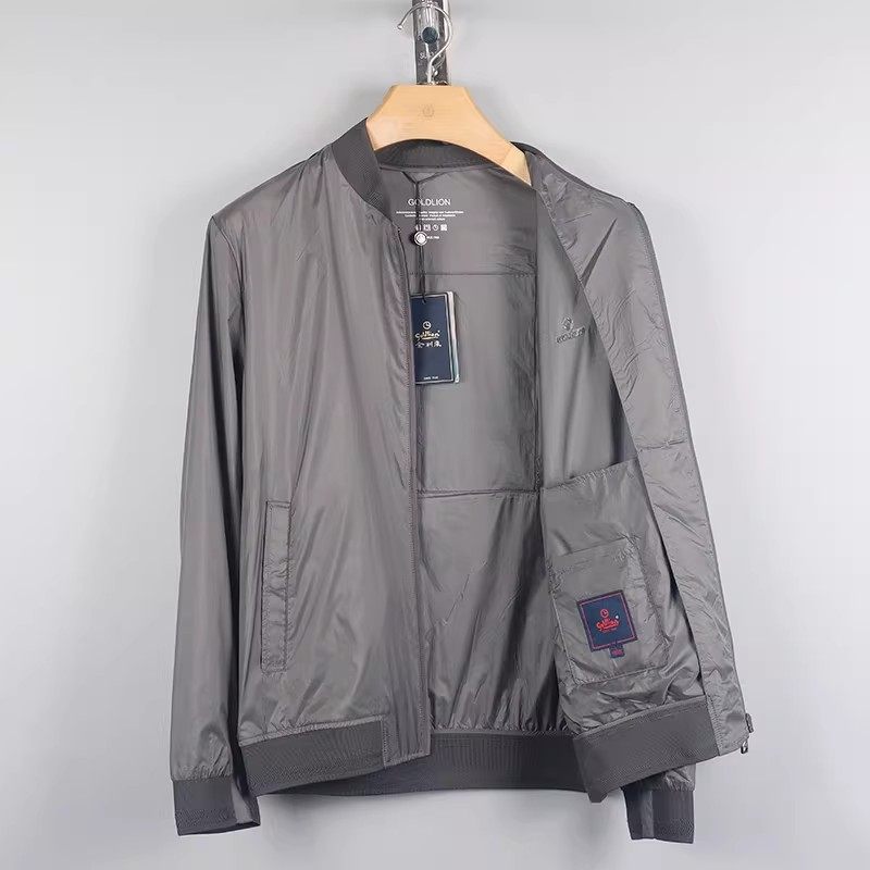 金利来男装 春季薄款透气抗紫外线时尚休闲夹克MJS23311110-58