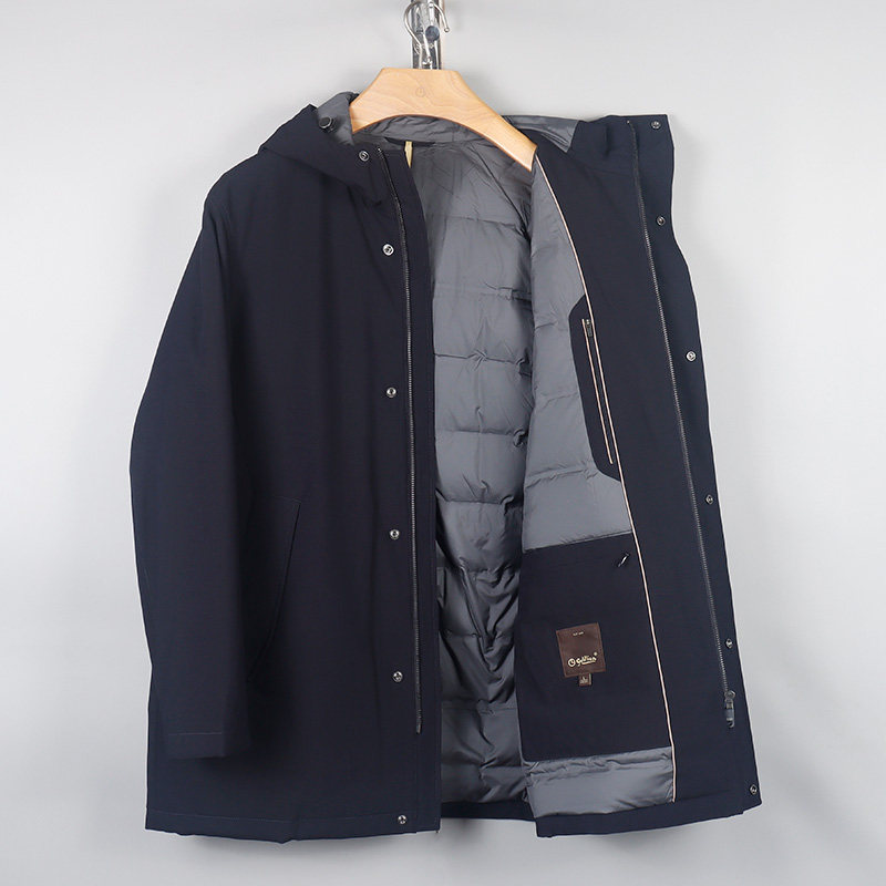 金利来男装外套 2024冬新款连帽白鹅绒保暖羽绒服MDSG69926002-95