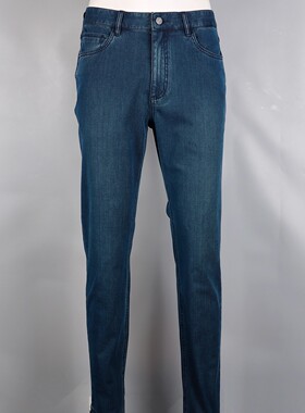 金利来男装夏季新款弹力舒适休闲通勤百搭牛仔裤MPJH199B0110-85