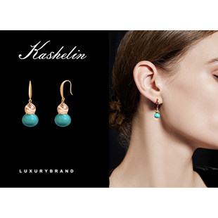 CZ英【限量发售】KS设计师款葫芦耳环~8906【春节/平安/礼盒】