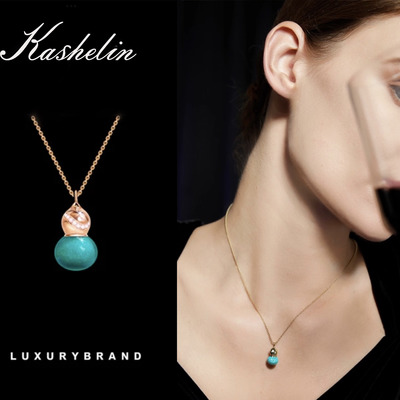 CZ 英【限量发售】KS设计师款葫芦项链~8901【春节/平安/礼盒】