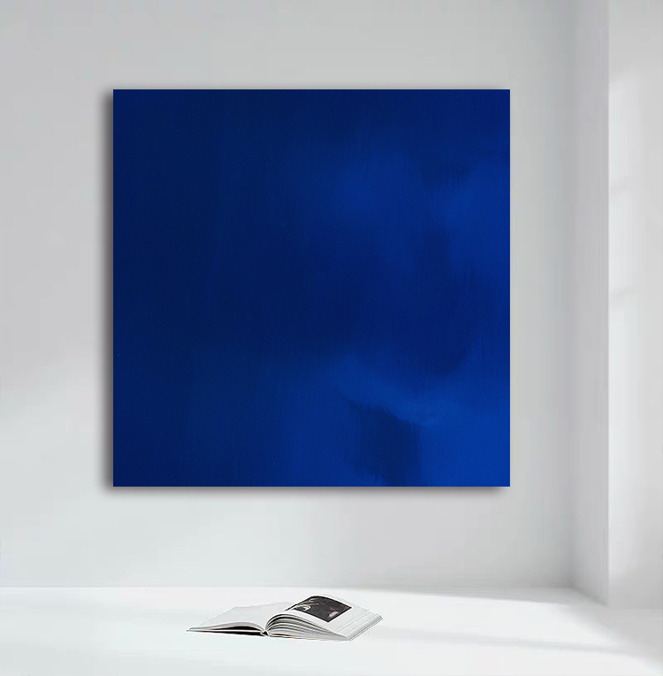 可定制现代北欧大幅时尚高级克莱因蓝色装饰画客厅餐厅落地画挂画