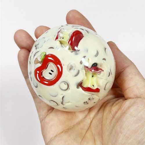 「甜蜜苹果」手作球肌中力填充球积木手工球解压玩具成品