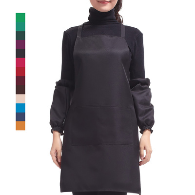 家居花店广告围裙+袖套三件套装 店员收银工作服70956可以印logo