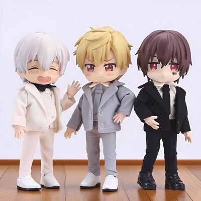 ob11娃衣 韩版修身西装套装 西服风衣 p9 p10体12分bjd娃衣