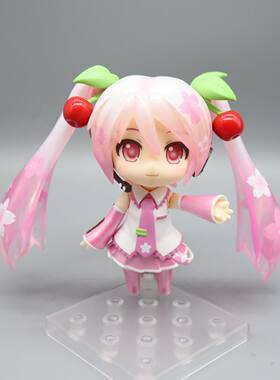 现货GSC 粘土人 樱花未来 2330 樱花初音手办正版全新散货 可动