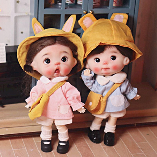 ob11娃衣幼稚园四件套衣服裤子+帽+包包12分bjd玩偶GSC茉莉现货