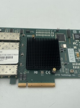 原装 ATTO FC-84EN 8GB 光纤适配器 84EN 四口光纤网卡