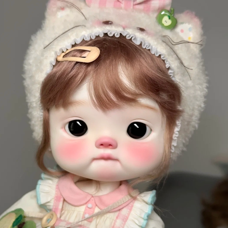 bjd正版娃娃小6分大头娃娃点点少点鱼小布娃娃bjd裸娃化妆