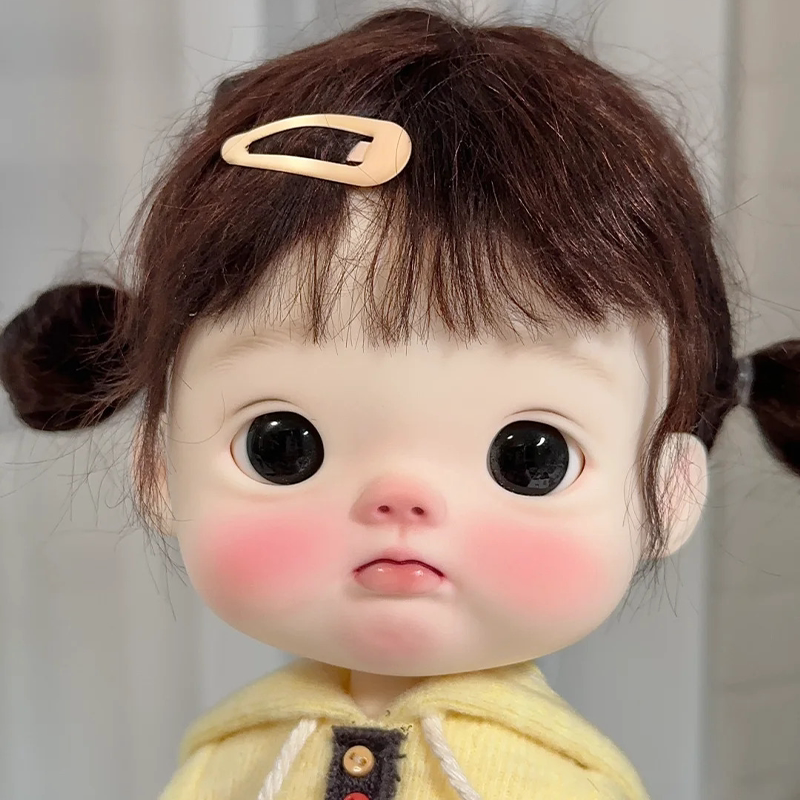 bjd正版娃娃小6分大头娃娃点妹少点鱼小布娃娃bjd裸娃化妆