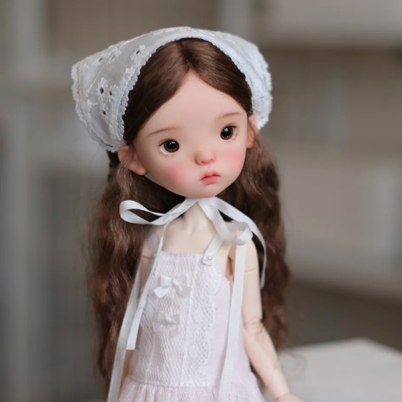 bjd娃娃bjd6分特体蓝豆豆呆萌小布sd娃娃bjd素体树脂裸娃化妆礼物