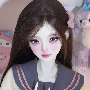 bjd娃娃正版 3分女娃笑小姝御姐女神三分bjd素体bjd人偶娃娃新品