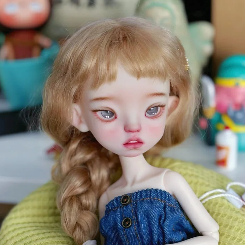bjd娃娃bjd6分特体白露呆萌可爱娃娃bjd素体树脂裸娃化妆礼物新品