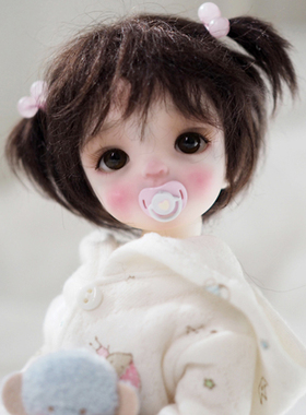 BJD娃娃 SD娃 1/6女娃 Haru 萌娃 送眼睛 关节可动玩偶 女孩礼物