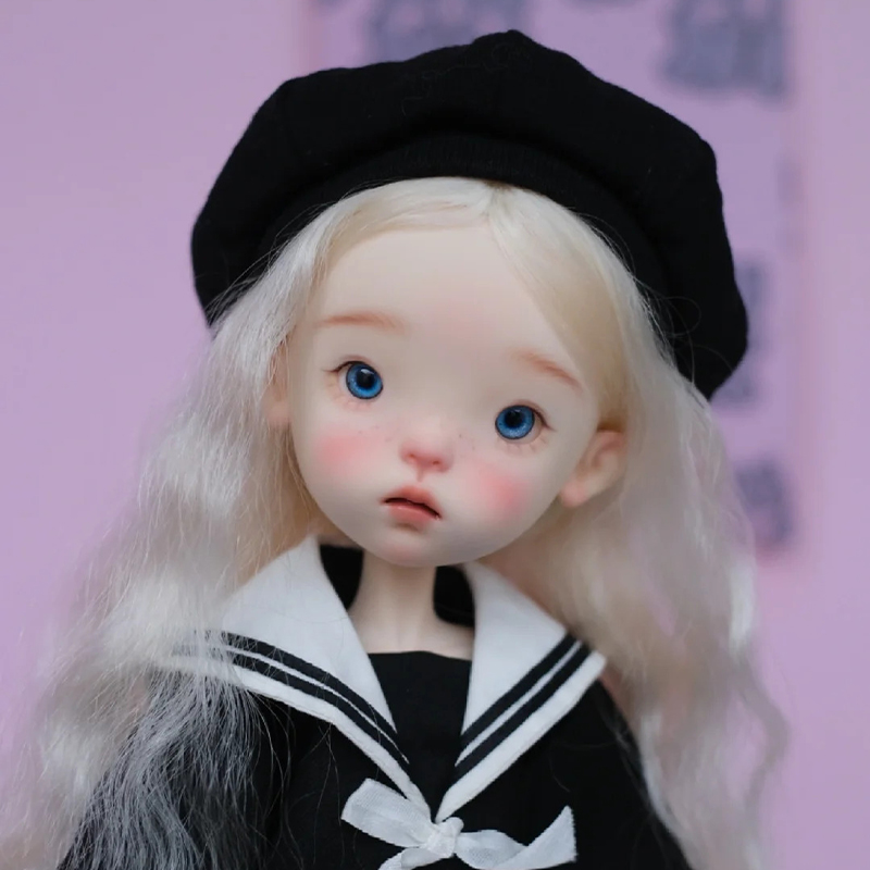 bjd娃娃正版6分蓝豆豆 学院风格全套女娃特体bjd素体人偶娃娃新品