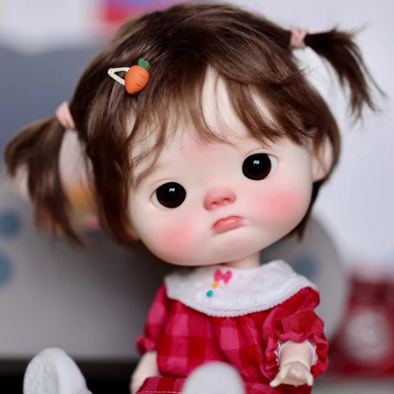 bjd正版娃娃bjd小6分大头娃娃点妹少点鱼小布娃娃bjd裸娃化妆新款