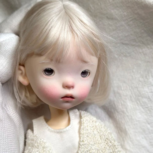 bjd娃娃bjd6分特体蓝豆豆呆萌小布sd娃娃bjd素体树脂裸娃化妆礼物