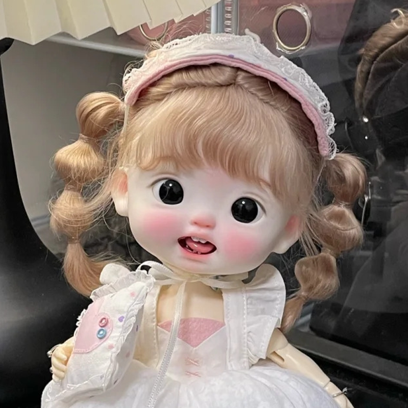 bjd正版娃娃bjd小6分大头娃娃糯糯 可爱小布娃娃bjd裸娃化妆新款