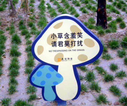 批量电解板草地牌、草坪牌、花草牌、温馨提示牌、警示牌、告示牌