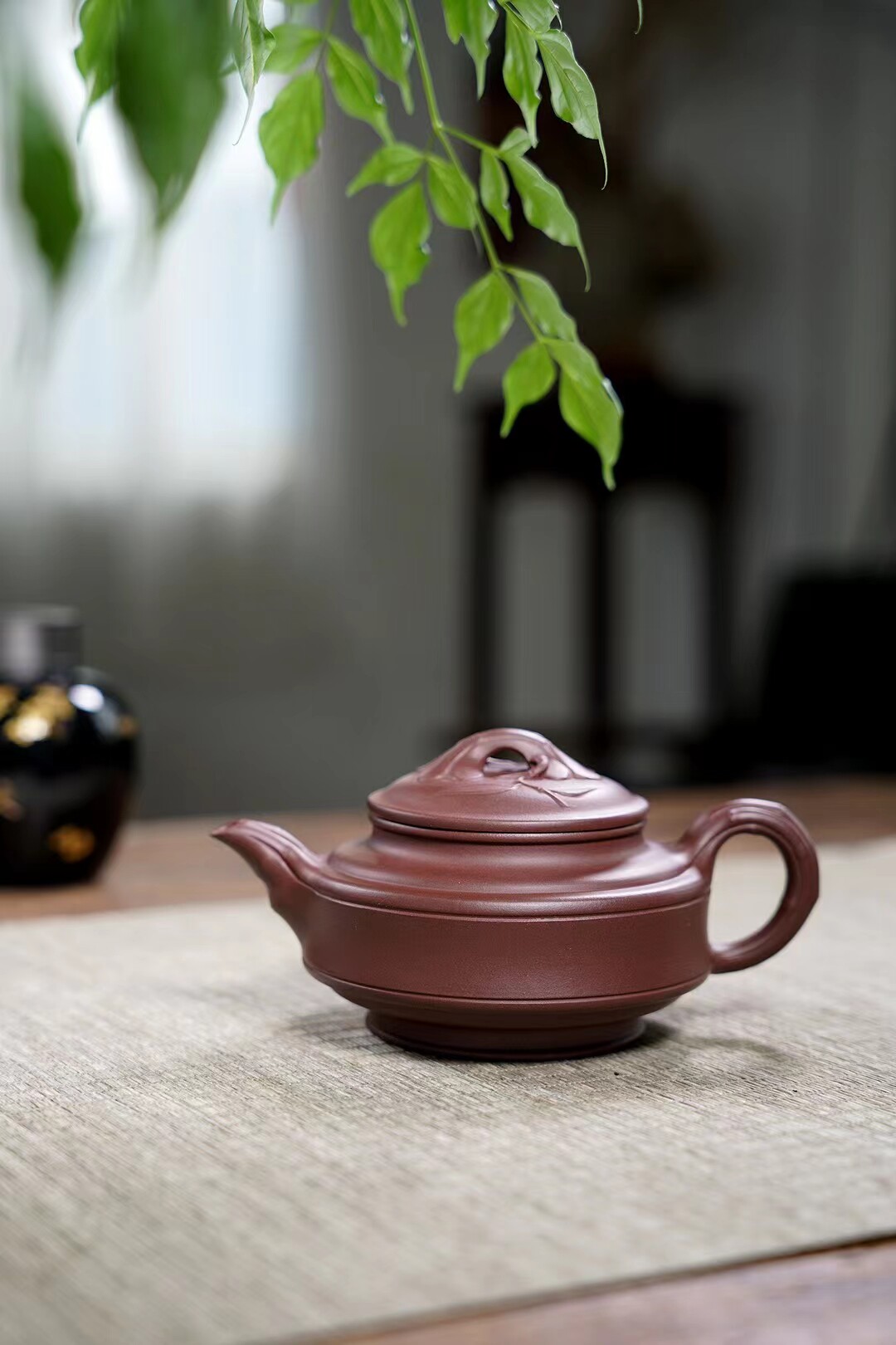 奚根祥紫砂壶国家级助理工艺美术师【新双线竹鼓.