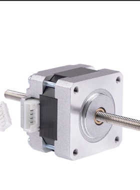 【现货特价】39BYGL215A直线电机 贯通轴 0.01mm/步 丝杆100mm