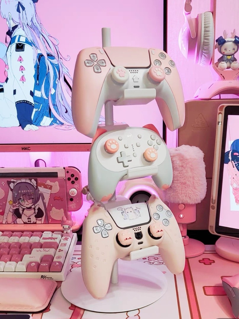 FNCOWBOX 핸들 브래킷 게임 컴퓨터 헤드폰 스탠드 데스크탑 XBOX|PS5 피트니스 링 보관함