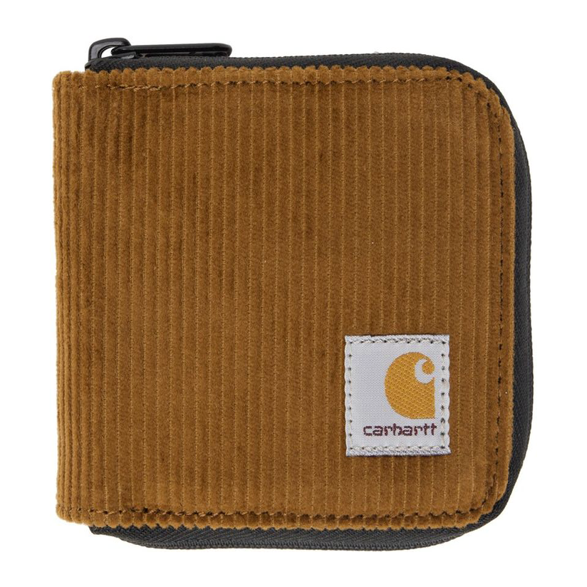 carhartt 卡哈特 棕色 flint zip 钱包女