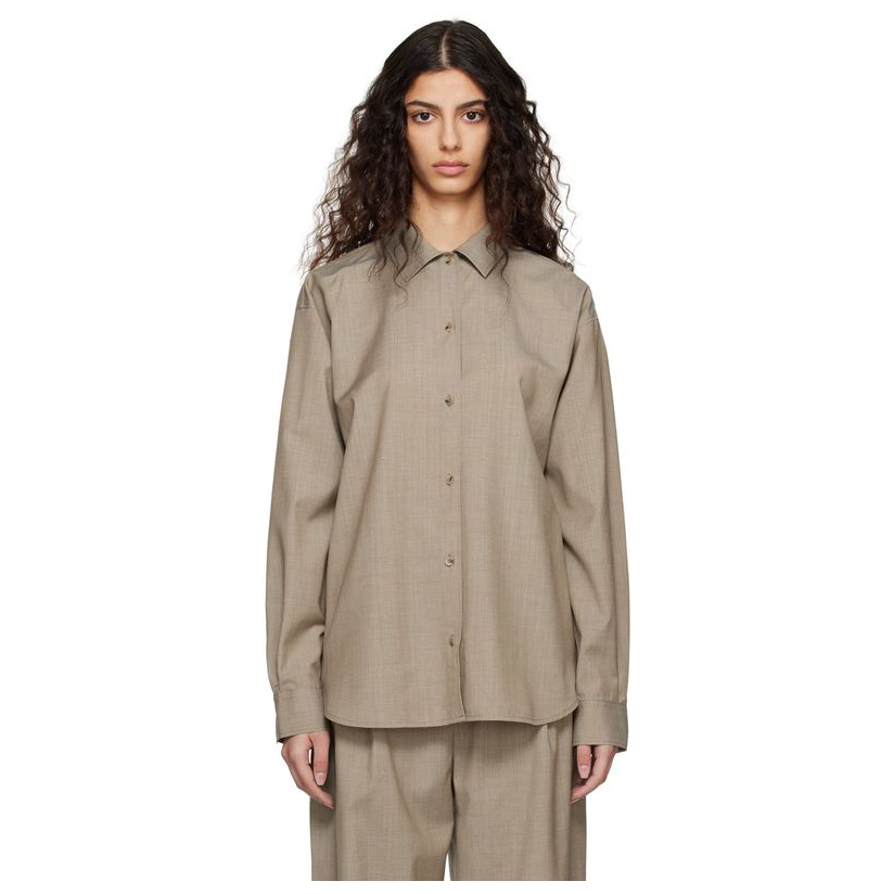 toteme 灰褐色衬衫女