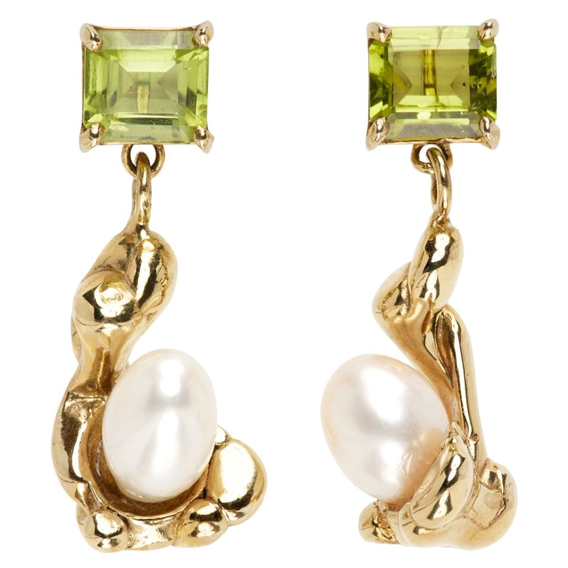 faris 金色 tresor 耳环女