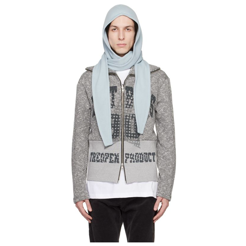 theopen product  发售蓝色 tied 兜帽男