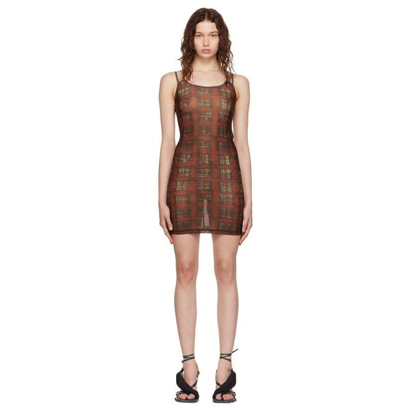 charlotte knowles 橙色 vortex 连衣裙女 男