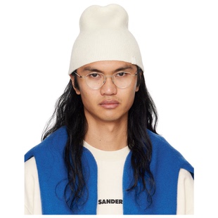 Sander Jil 灰白色毛線帽男