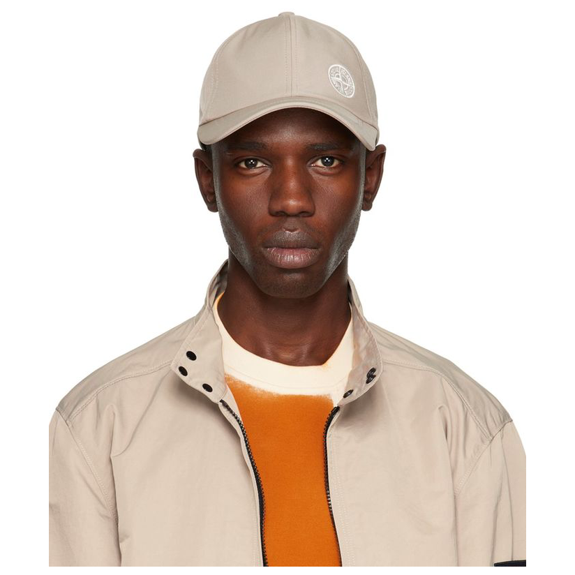 stone island 石头岛 灰色刺绣棒球帽男