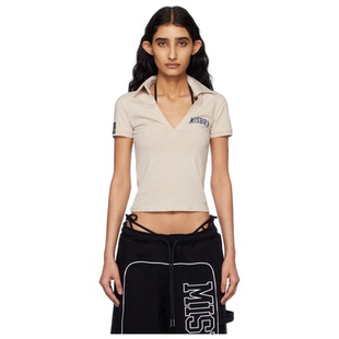 Polo Neck 女 衫 米色 misbhv Varsity