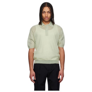 Mohair 男 绿色 衫 Auralee Polo Sheer Kid Knit