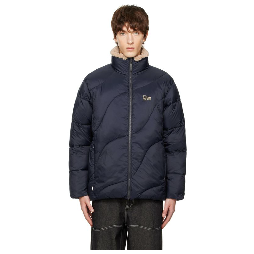 dime 海军蓝 kanuk 联名 wavy 填充夹克短外套男