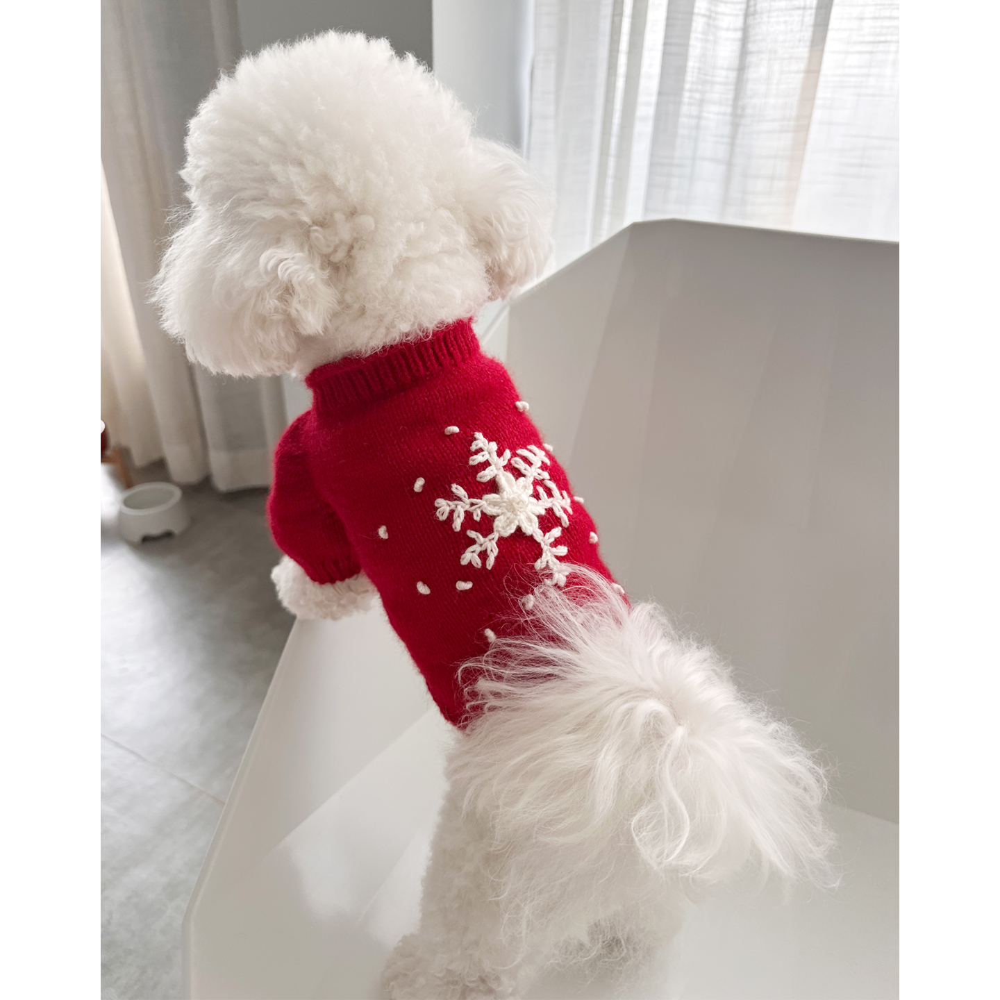 cocoapets原创手工羊绒狗狗猫咪毛衣(新年圣诞雪花系列）