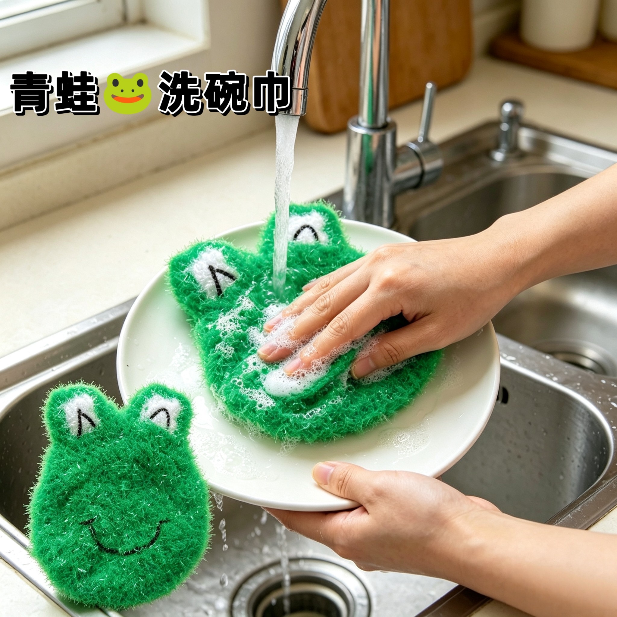 纯手工青蛙癞蛤蟆洗碗巾