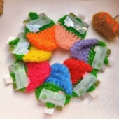 创意纯手工亚克力草莓洗碗巾不伤锅多图案洗碗布百洁抹布菜瓜布