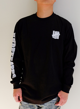 现货 美国Undefeated 五条杠经典情侣长袖T恤小标UND嘻哈街头潮牌