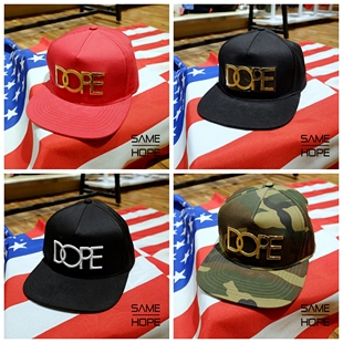 男女 24K金属Logo 美国网红DOPE 实体现货 休闲帽 包邮 平沿棒球帽