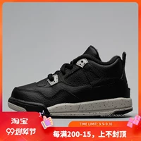 Burdock Jordan 4 Retro Oreo TD Oreo AJ4 Giày trẻ em 707432-003 - Giày dép trẻ em / Giầy trẻ giày the thao trẻ em 10 tuổi