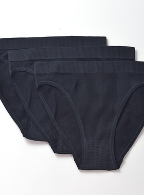 【3条】高腰高叉，三角内裤女无缝黑白肤色舞蹈HIGH LEG PANTIES