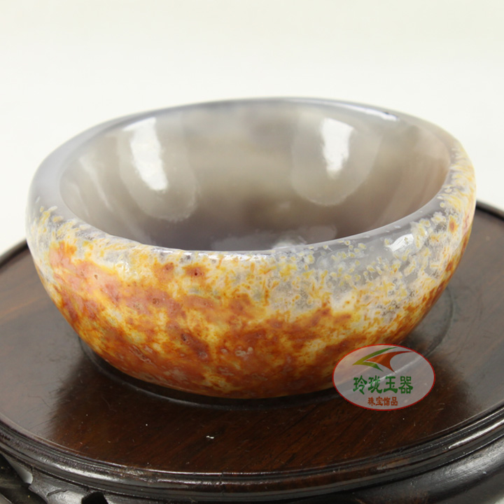 天然玛瑙摆件原矿烟灰缸笔洗消磁